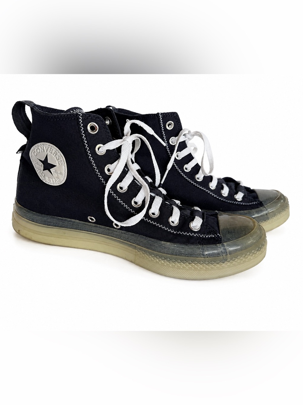 Converse Chuck 70 High Top Sneakers Navy Blue Translucent Sole Unisex